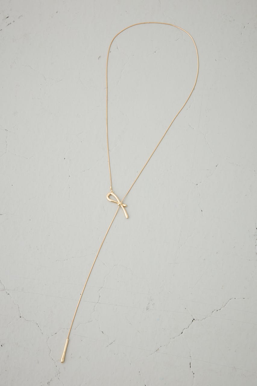 ノットデザインアジャスタブルネックレス L/GLD FREE