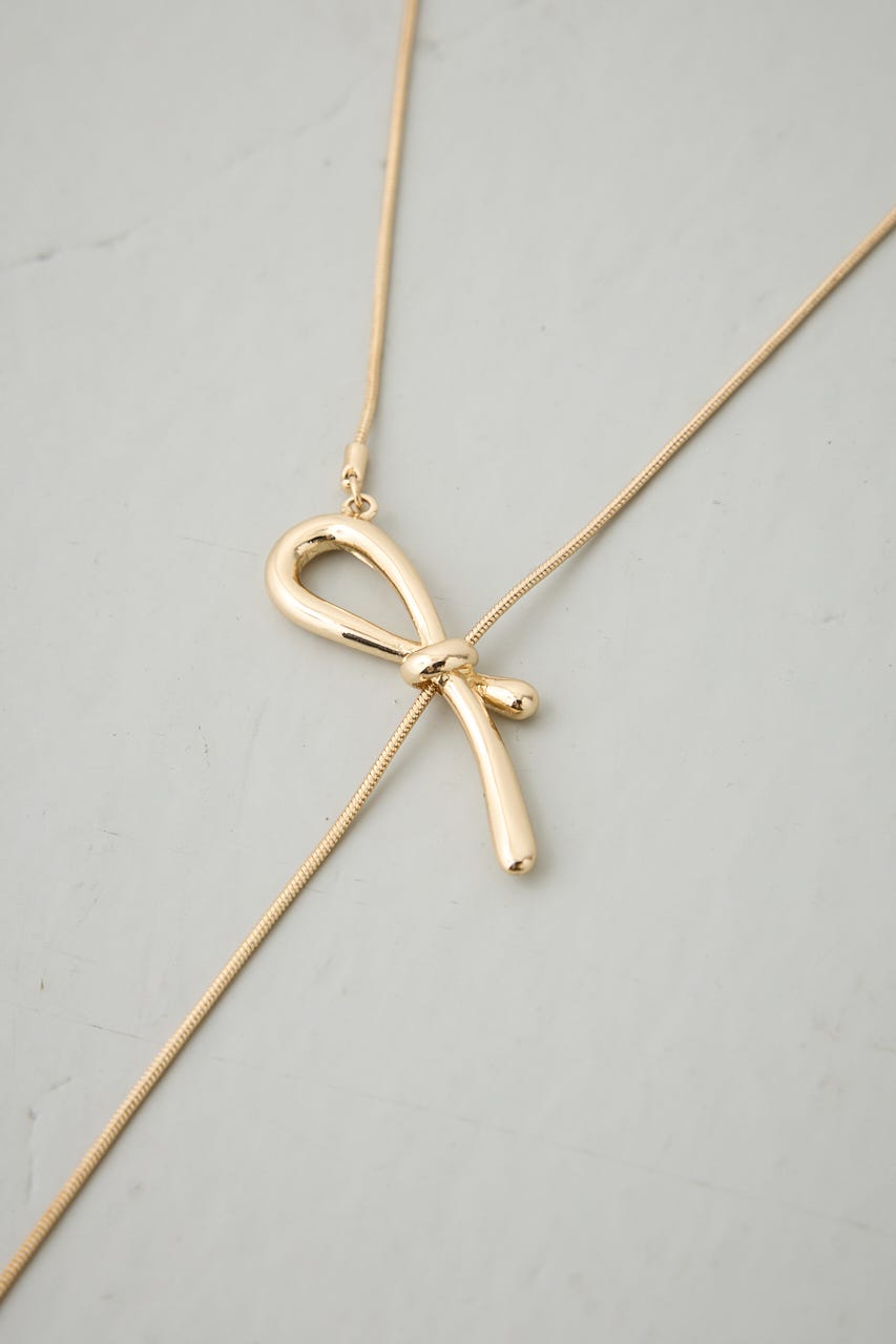 ノットデザインアジャスタブルネックレス L/GLD FREE