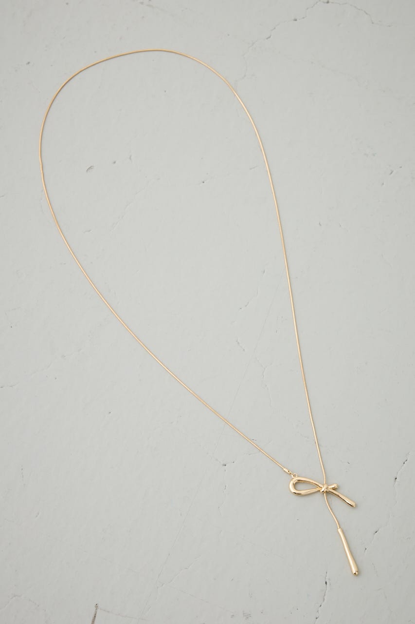 ノットデザインアジャスタブルネックレス L/GLD FREE