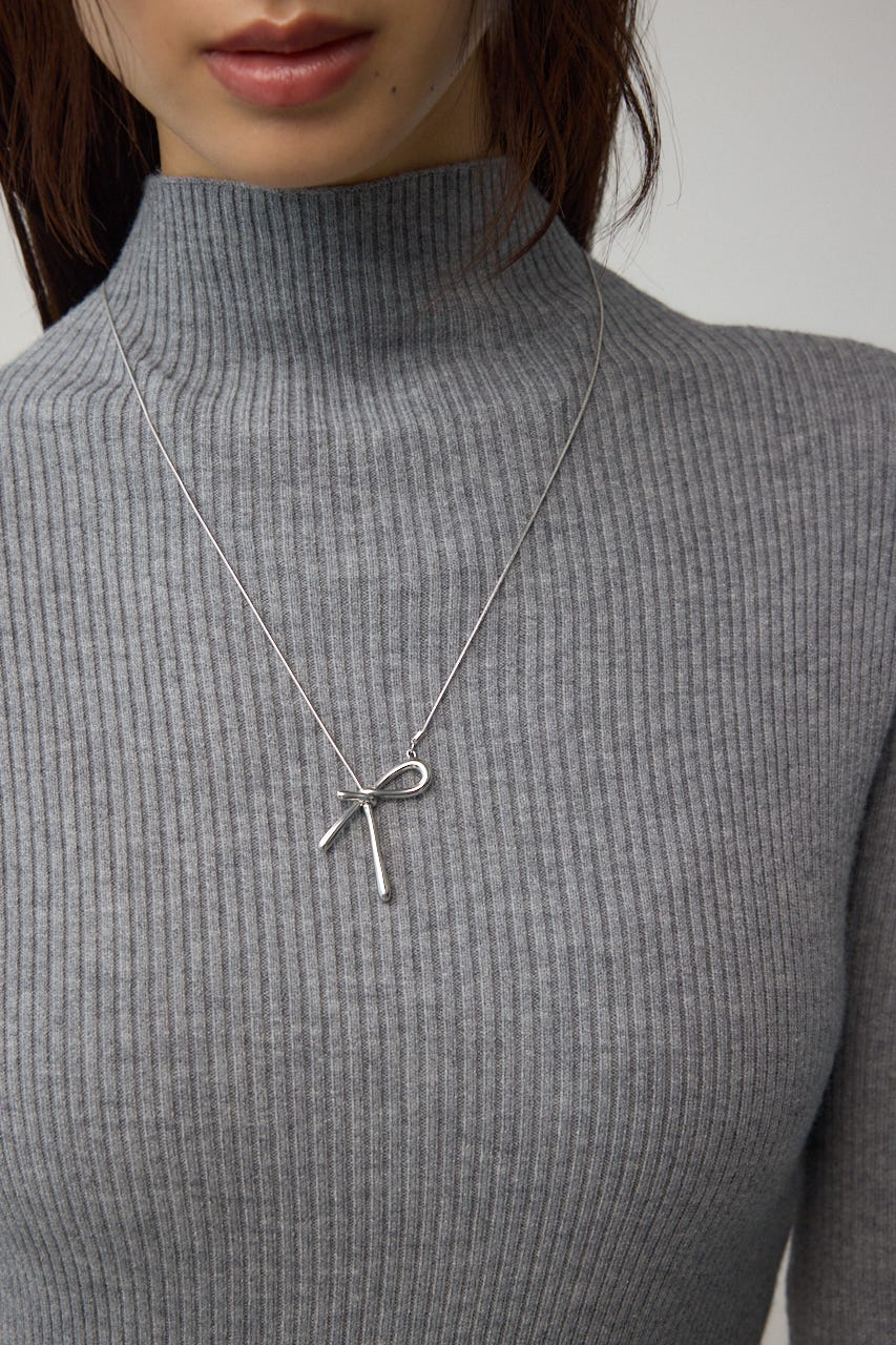 ノットデザインアジャスタブルネックレス SLV FREE