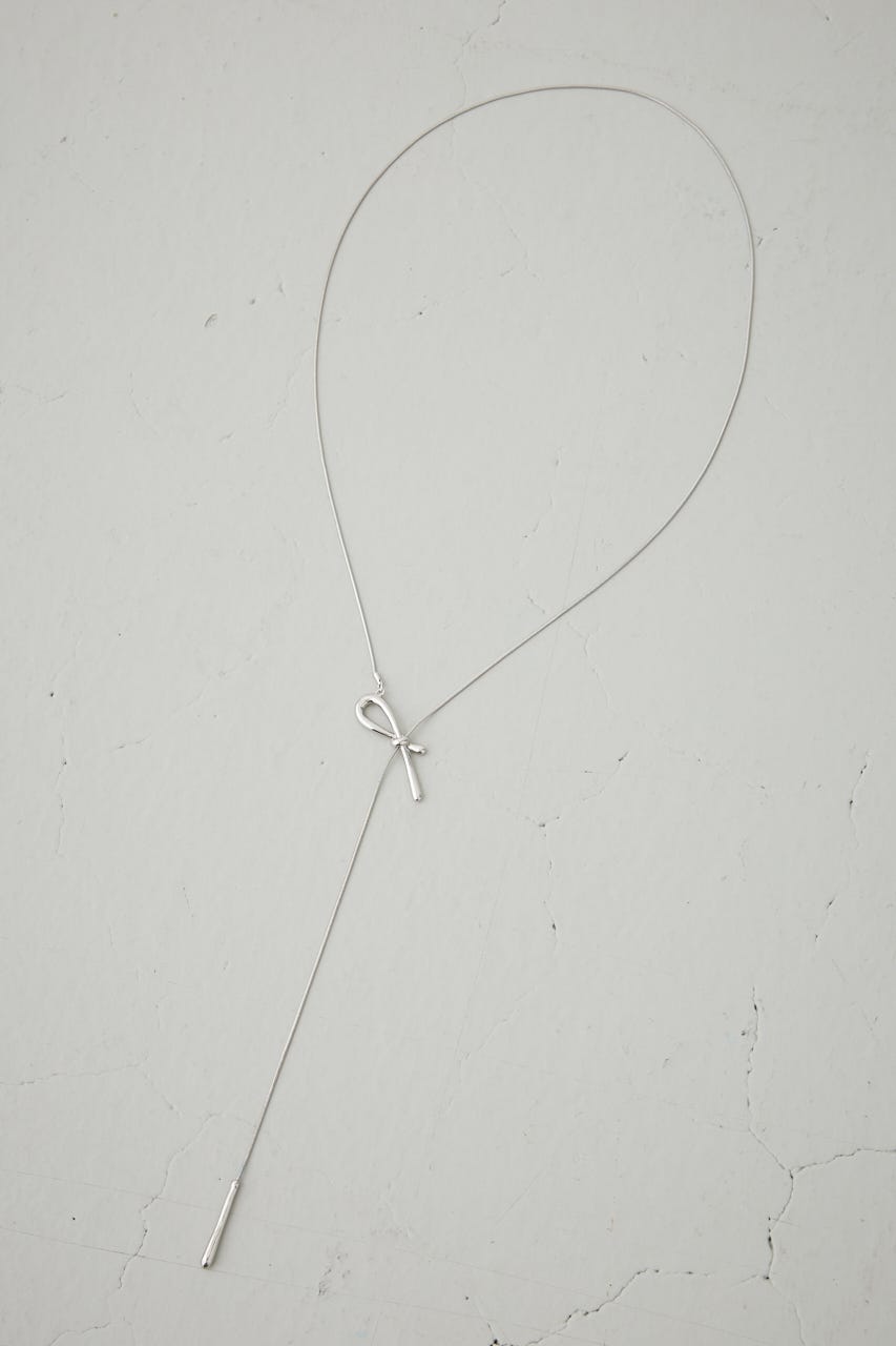 ノットデザインアジャスタブルネックレス SLV FREE