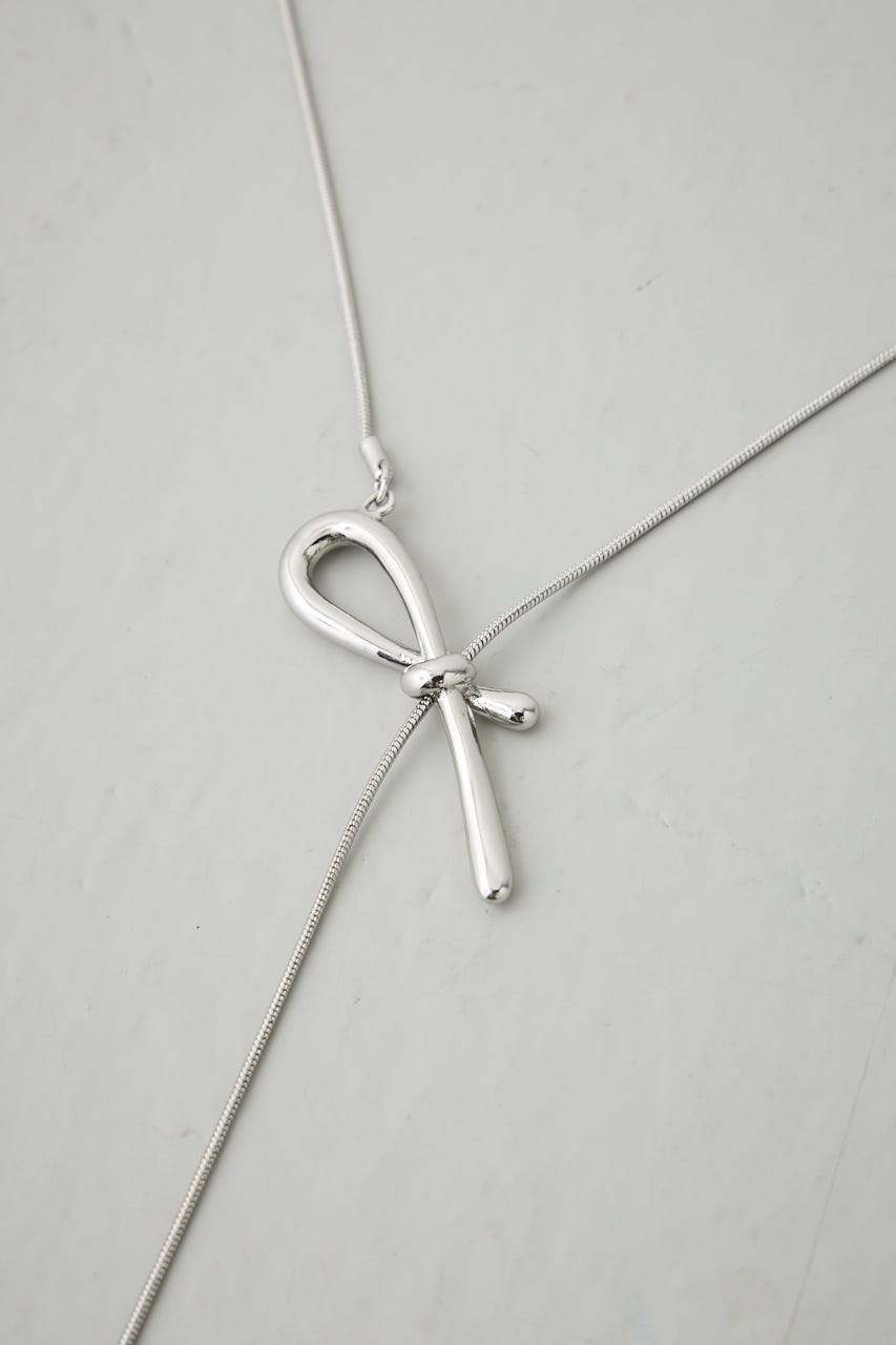 ノットデザインアジャスタブルネックレス SLV FREE