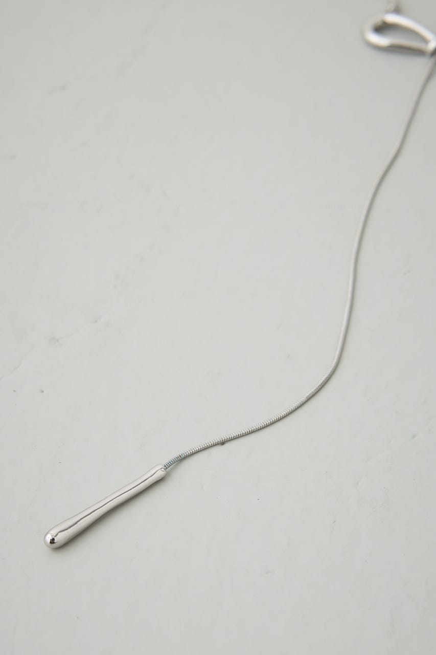 ノットデザインアジャスタブルネックレス SLV FREE