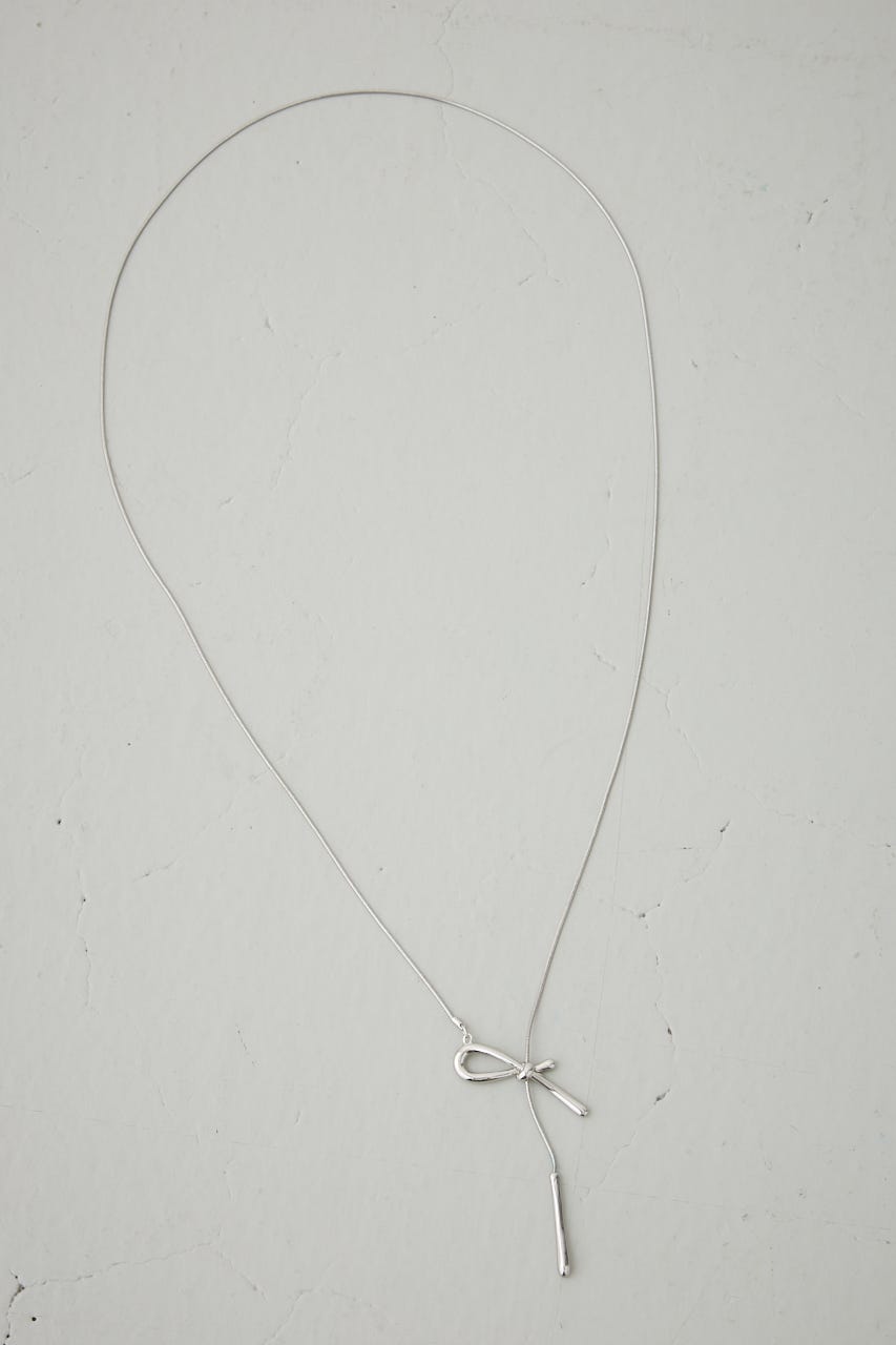 ノットデザインアジャスタブルネックレス SLV FREE