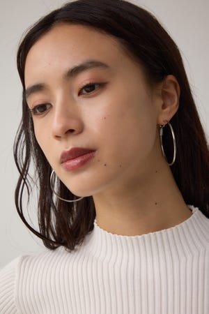 ステンレスビッグフープピアス