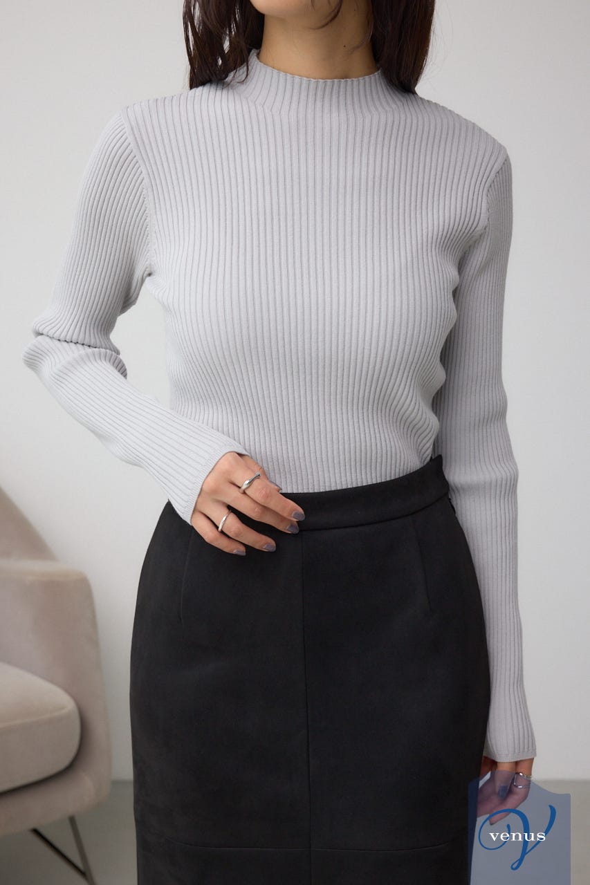 AZUL BY MOUSSY | VENUSハイネックリブニット (ニット ) |SHEL