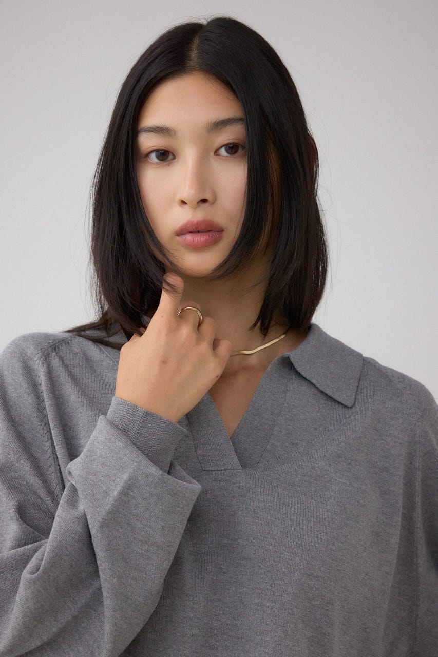 machatt フォルムプルオーバー AZUL BY MOUSSY | フォルムニットプルオーバー (ニット ) |SHEL