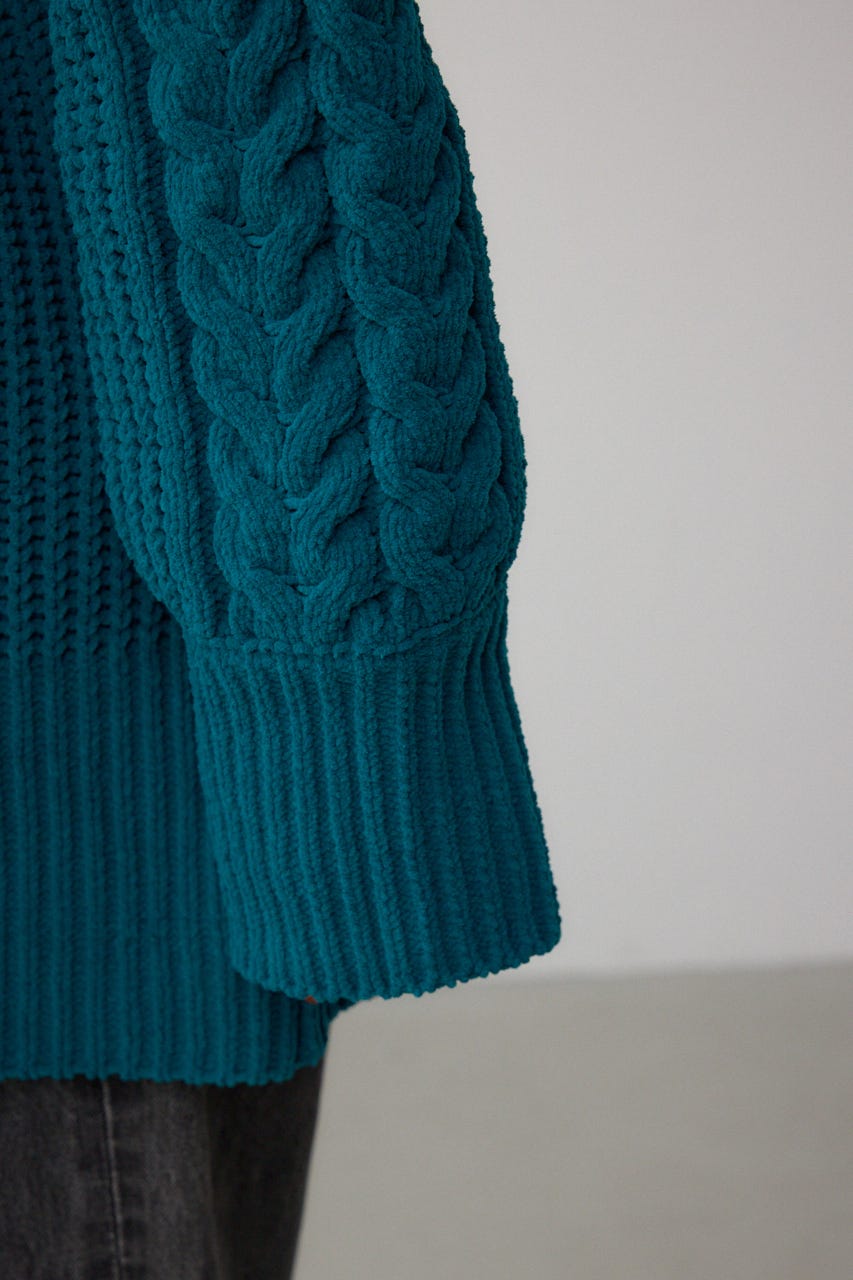 マットモールフードトッパーカーデ D/GRN FREE