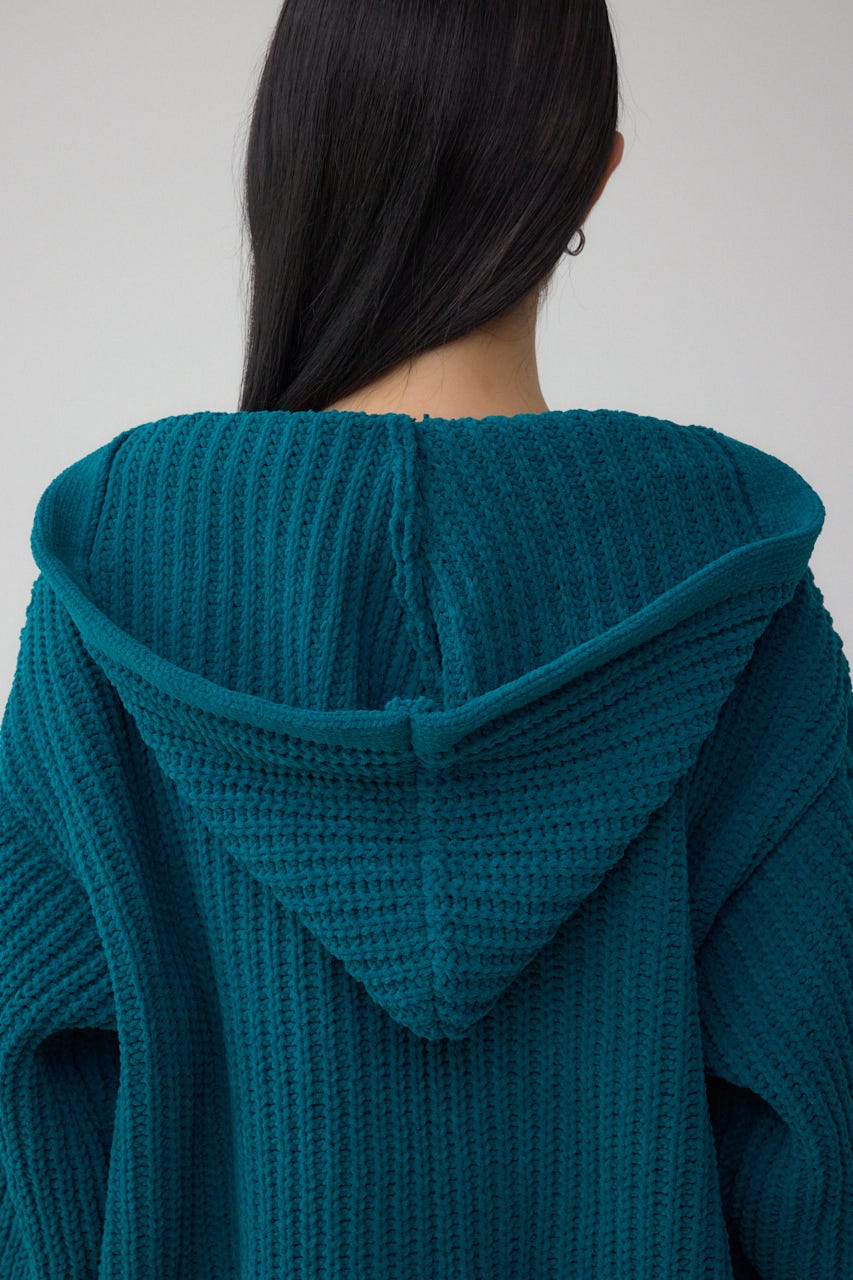 マットモールフードトッパーカーデ D/GRN FREE