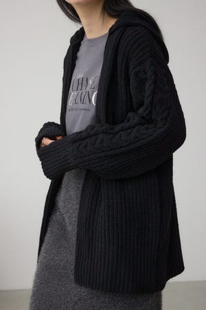 マットモールフードトッパーカーデ