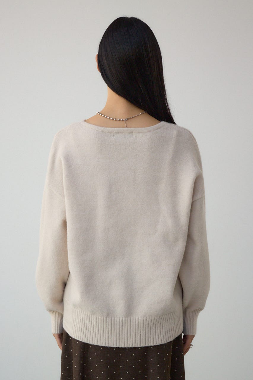 Vネックアソートカラーニットプルオーバー IVOY FREE