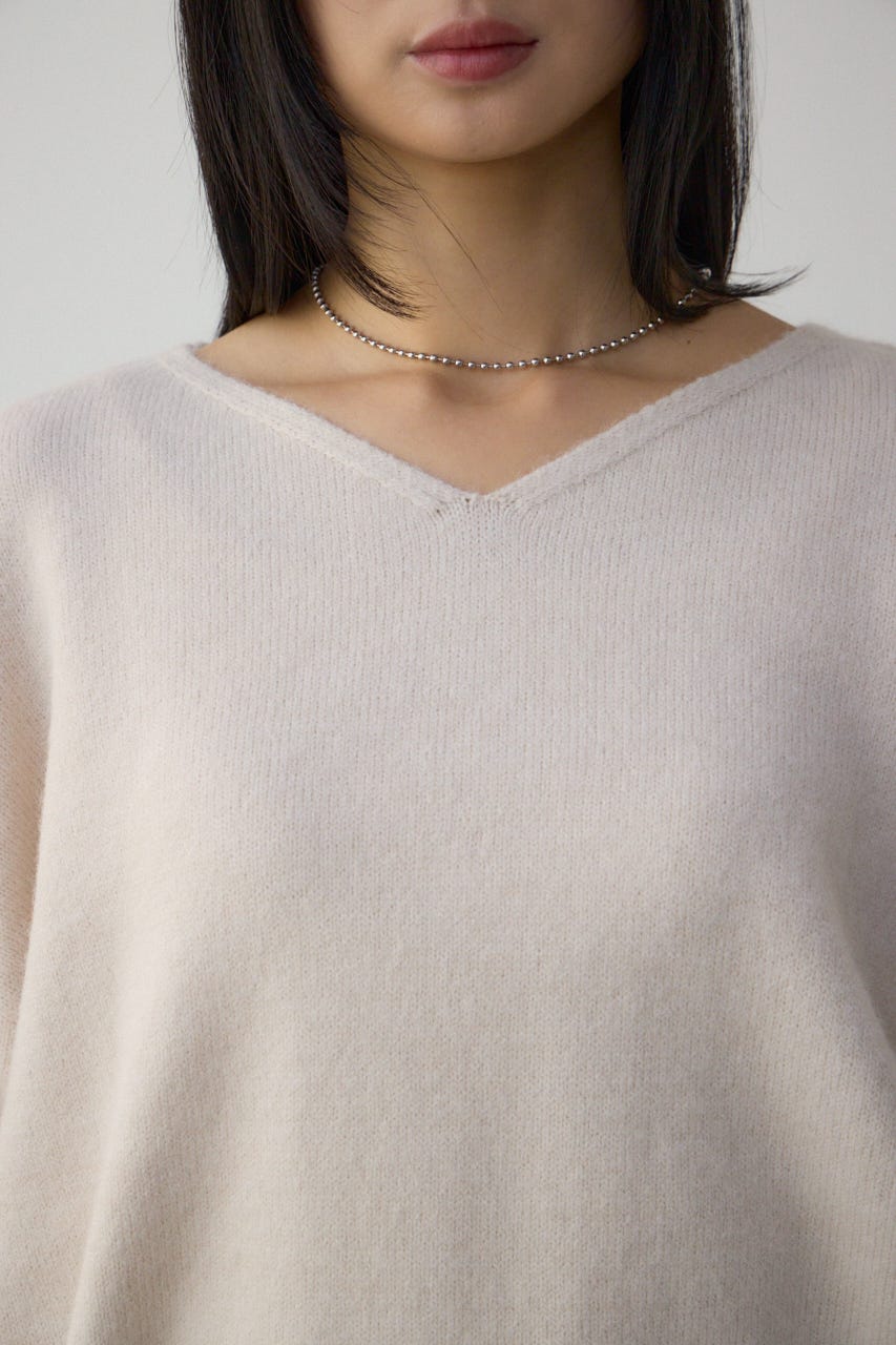 Vネックアソートカラーニットプルオーバー IVOY FREE