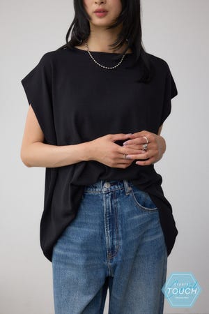 RII様7点❤️A9069★MOUSSY★コットン100%ゆったりTOPS♡ AZUL BY MOUSSY | C/T冷感 バックスリットワイドニット (ニット