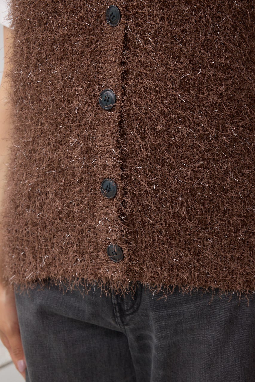 ブルネロクチネリ　モニーレ　ノースリーブ　ベスト　ラメ リアルスタイル REAL STYLE ベスト レディース 春夏 50代 ニット