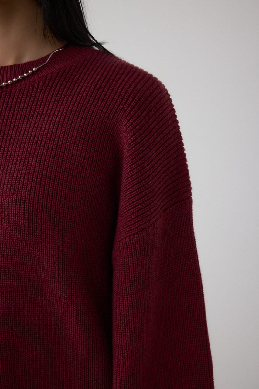 サイドZIPニットトップス BRD FREE