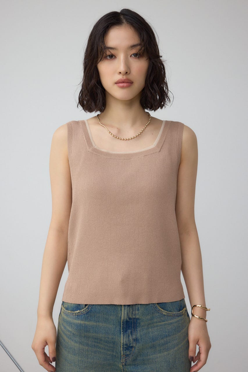 AZUL BY MOUSSY | 2WAYリブニットタンク (タンクトップ ) |SHEL
