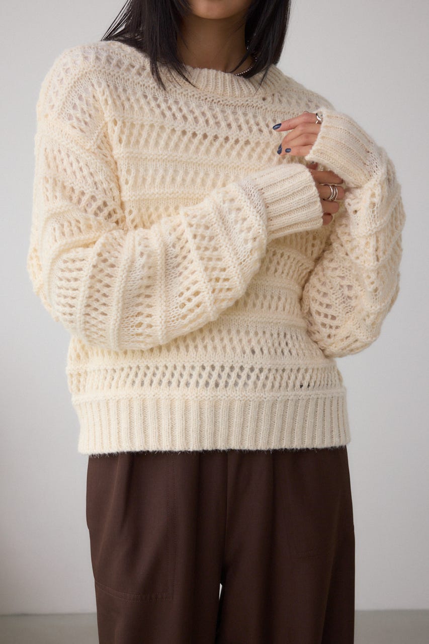 メッシュボーダーインナーセットニット IVOY FREE