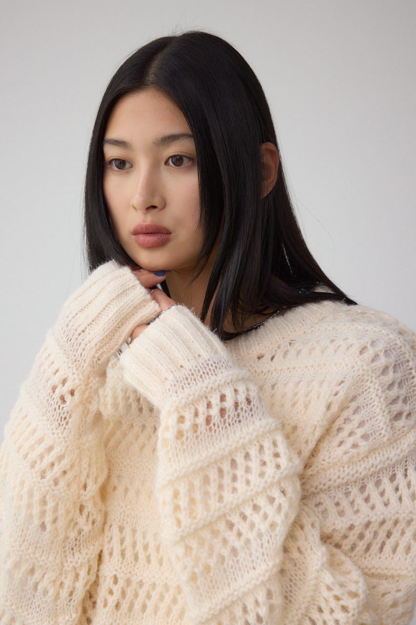 メッシュボーダーインナーセットニット IVOY FREE