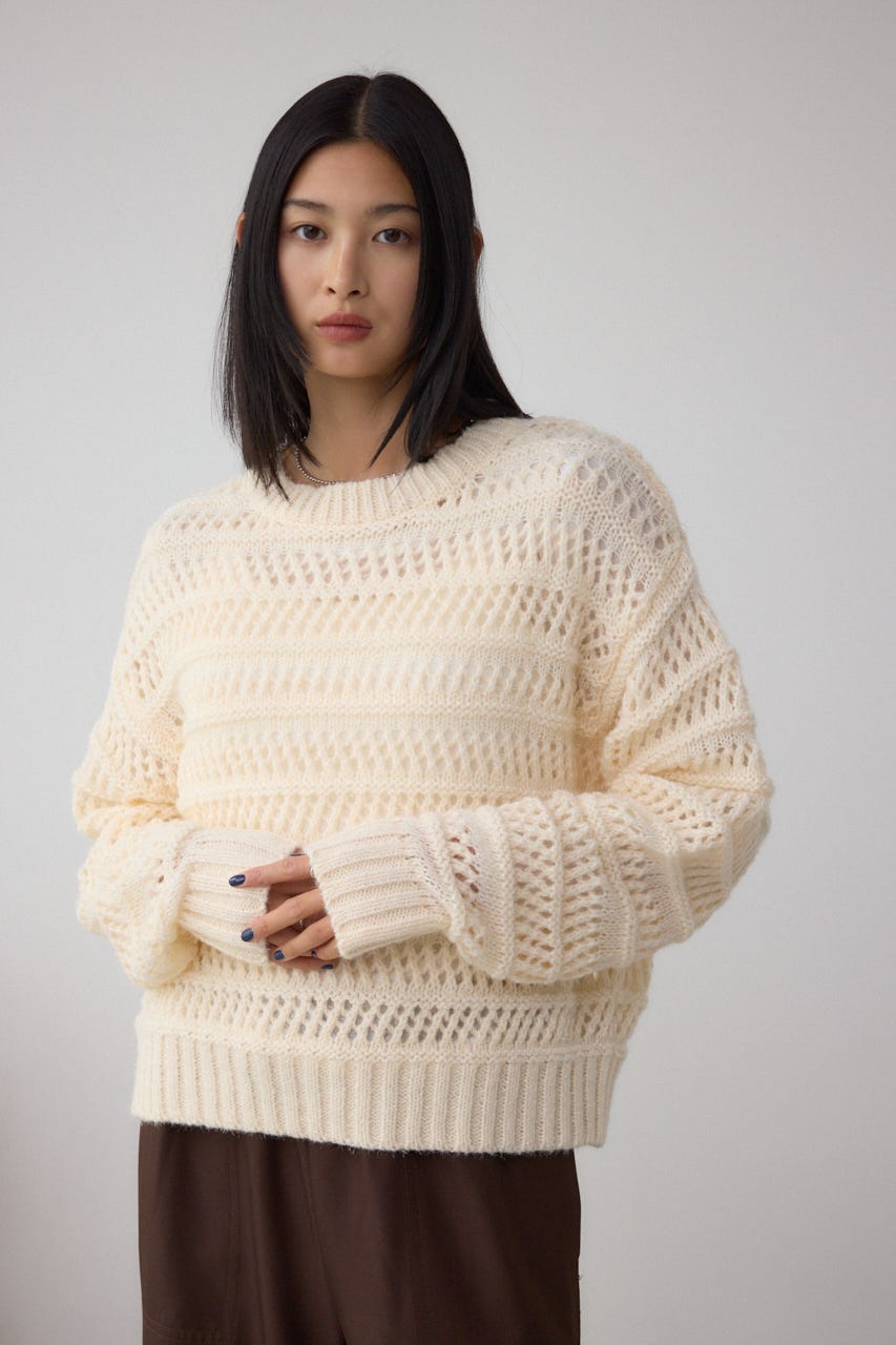 メッシュボーダーインナーセットニット IVOY FREE