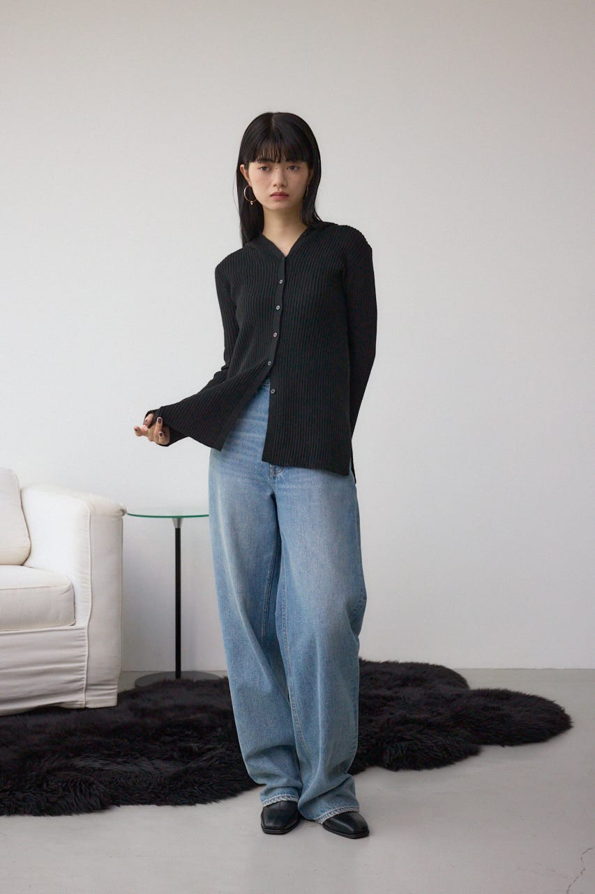 フーディーカーデ BLK FREE