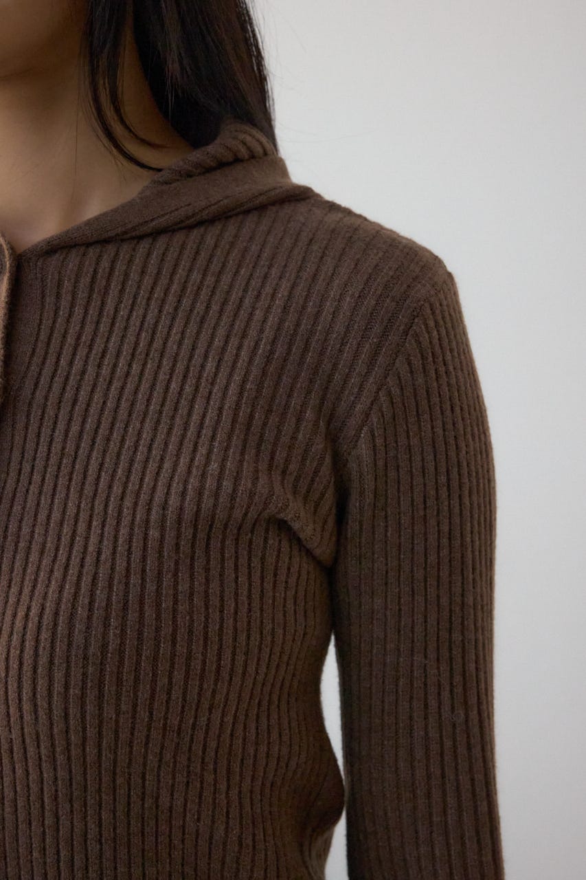 フーディーカーデ BRN FREE