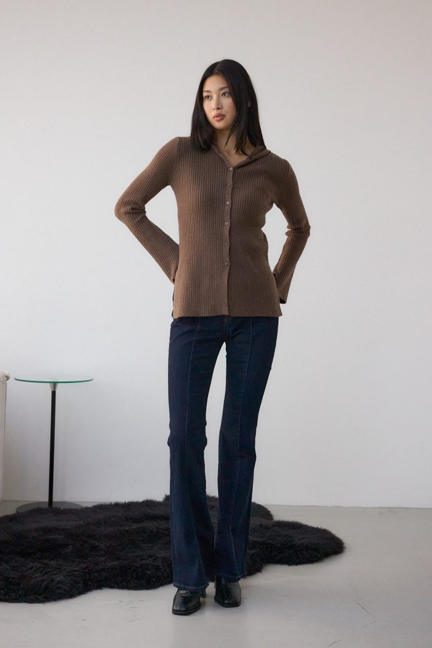 フーディーカーデ BRN FREE