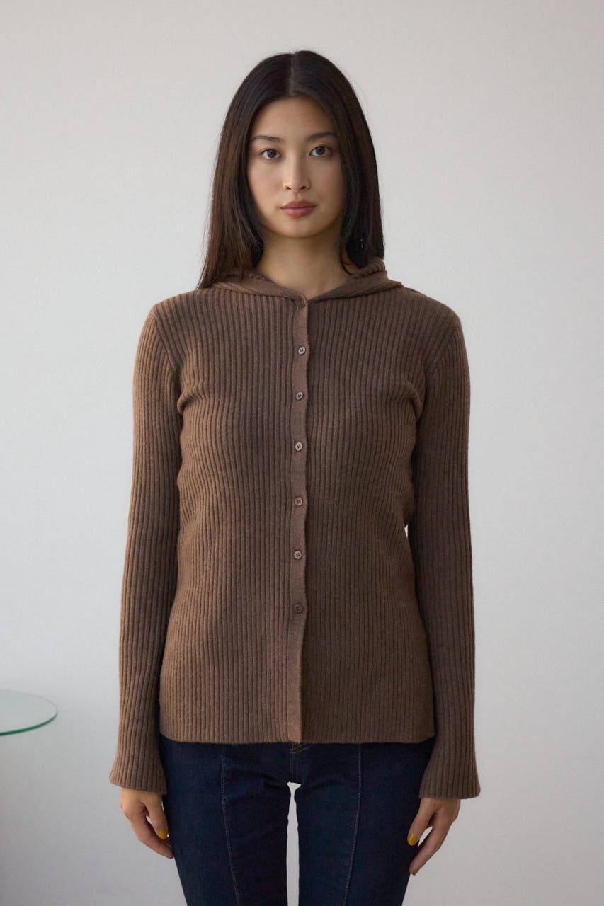 フーディーカーデ BRN FREE