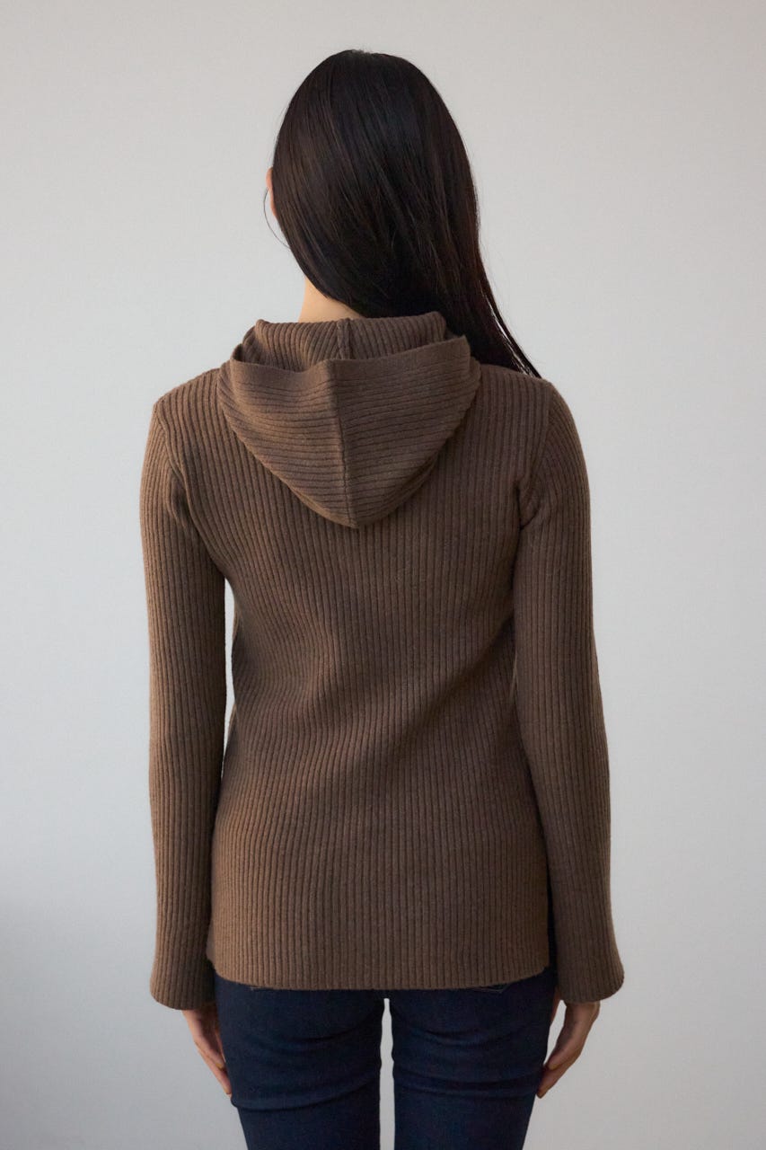 フーディーカーデ BRN FREE