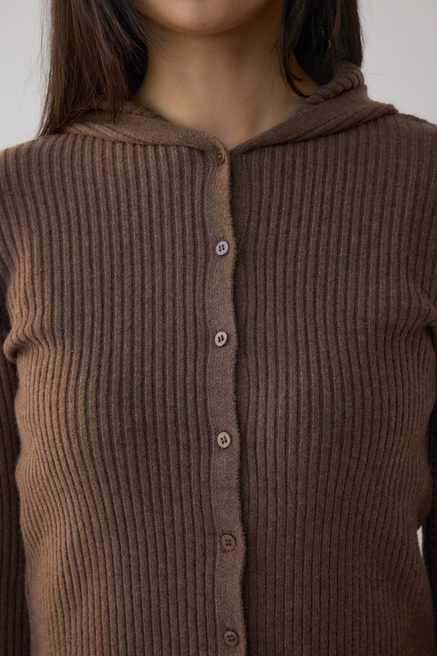 フーディーカーデ BRN FREE