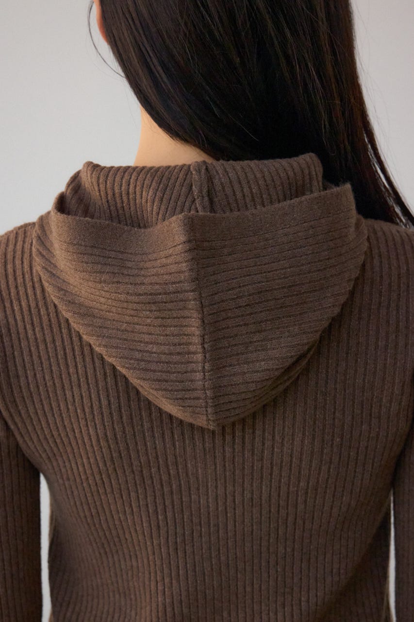 フーディーカーデ BRN FREE