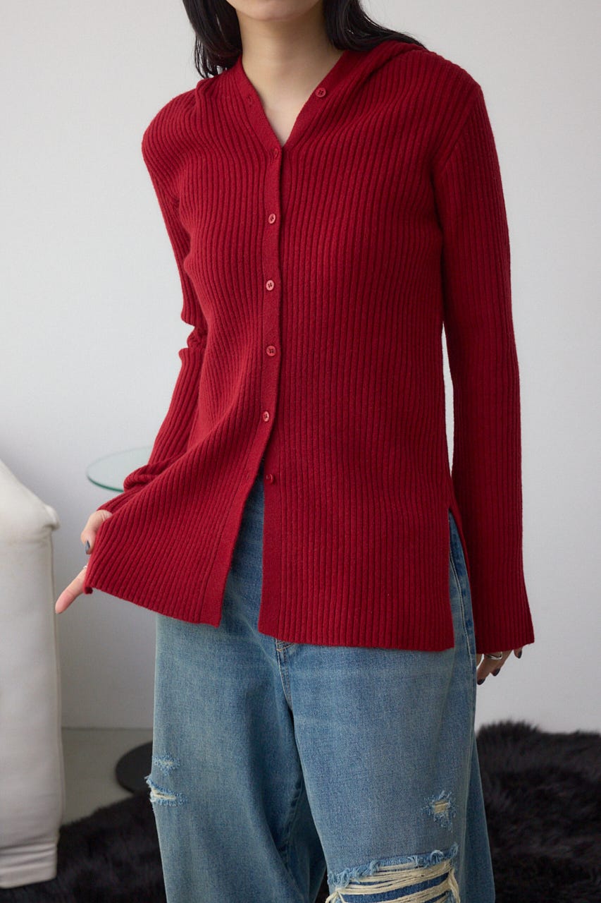 フーディーカーデ RED FREE