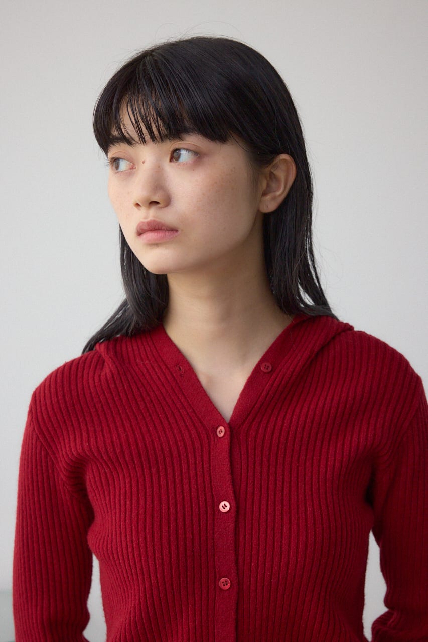 フーディーカーデ RED FREE