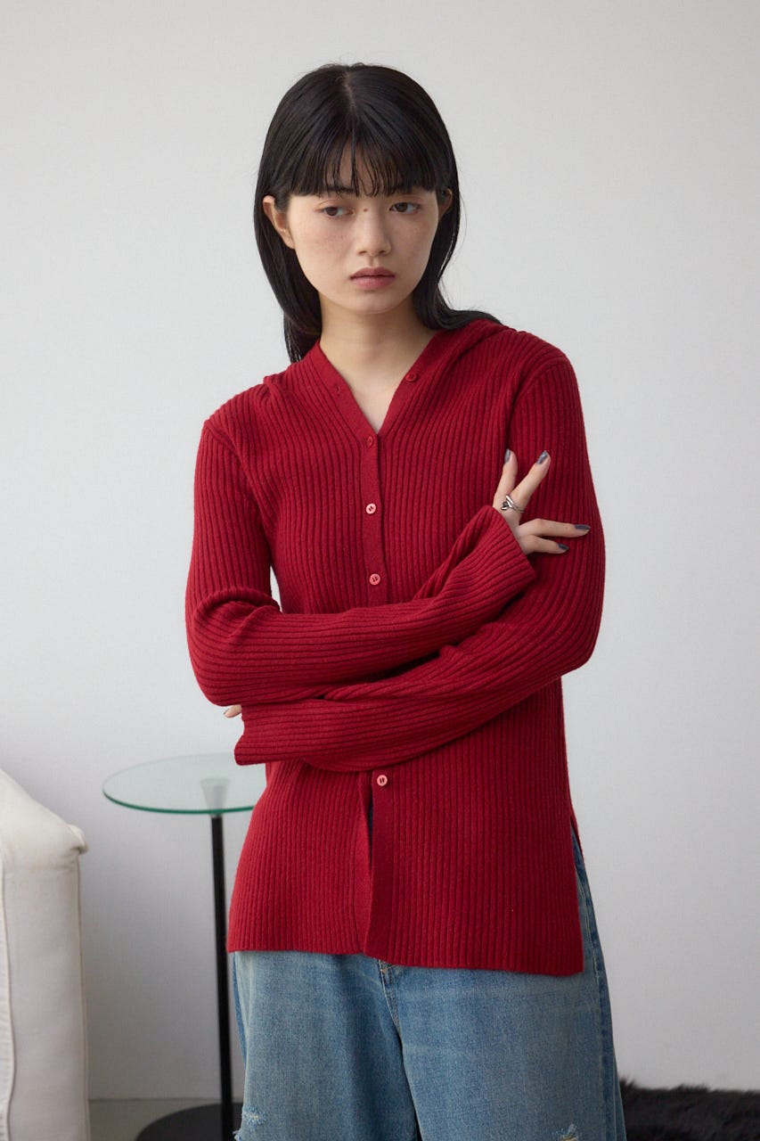 フーディーカーデ RED FREE