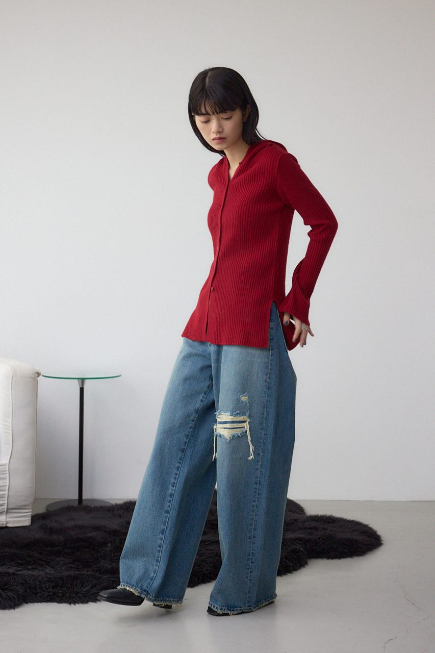 フーディーカーデ RED FREE