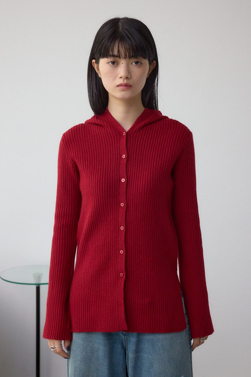 フーディーカーデ RED FREE