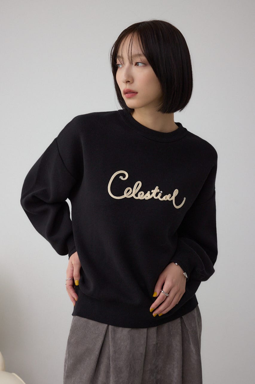 AZUL BY MOUSSY | ロゴ刺繍ニットトップス (ニット ) |SHEL'TTER