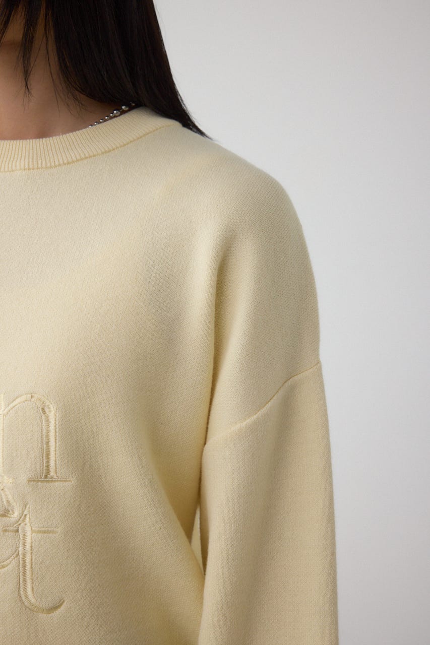 AZUL BY MOUSSY | ロゴ刺繍ニットトップス (ニット ) |SHEL'TTER