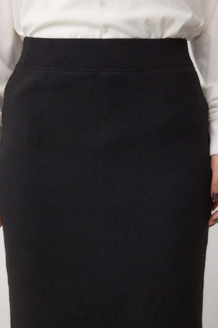 スウェッターニットスカート BLK FREE