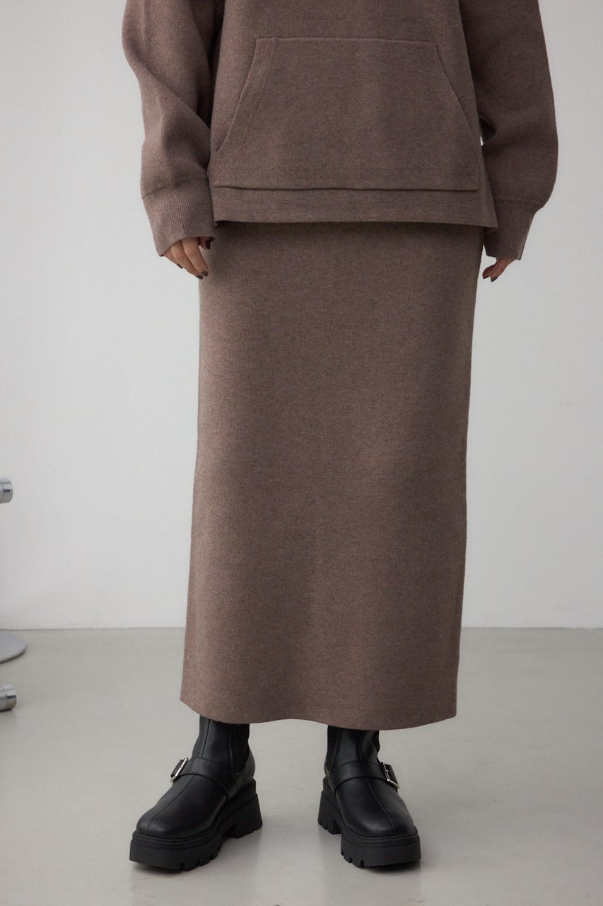【関税なし】HOBBS ホッブス brea ウール フルスカート AZUL BY MOUSSY | スウェッターニットスカート (スカート(ロング