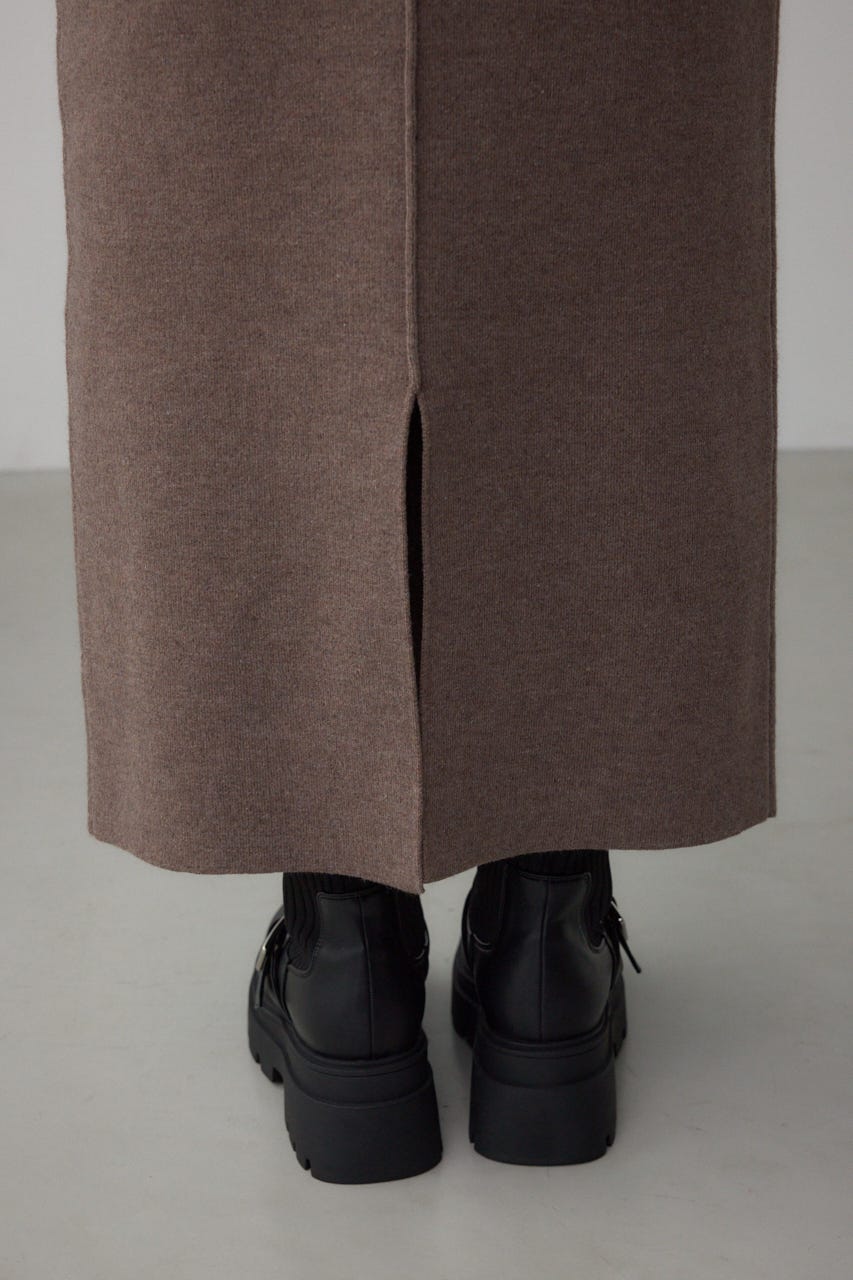 スウェッターニットスカート BRN FREE