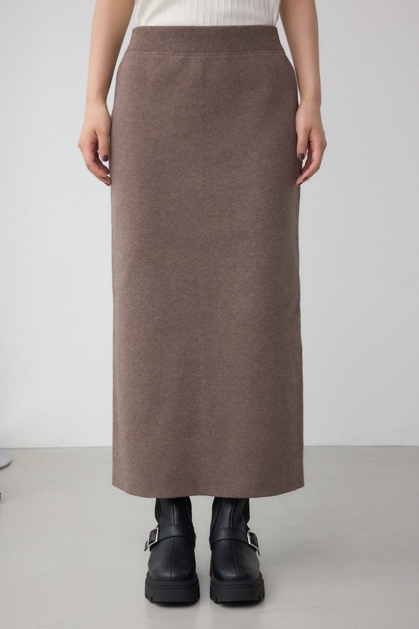 スウェッターニットスカート BRN FREE