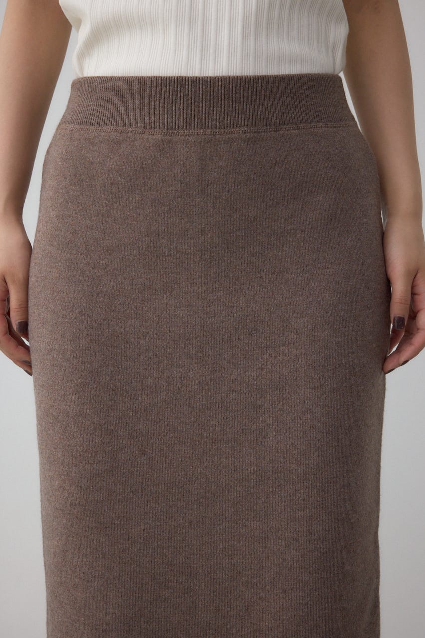 スウェッターニットスカート BRN FREE