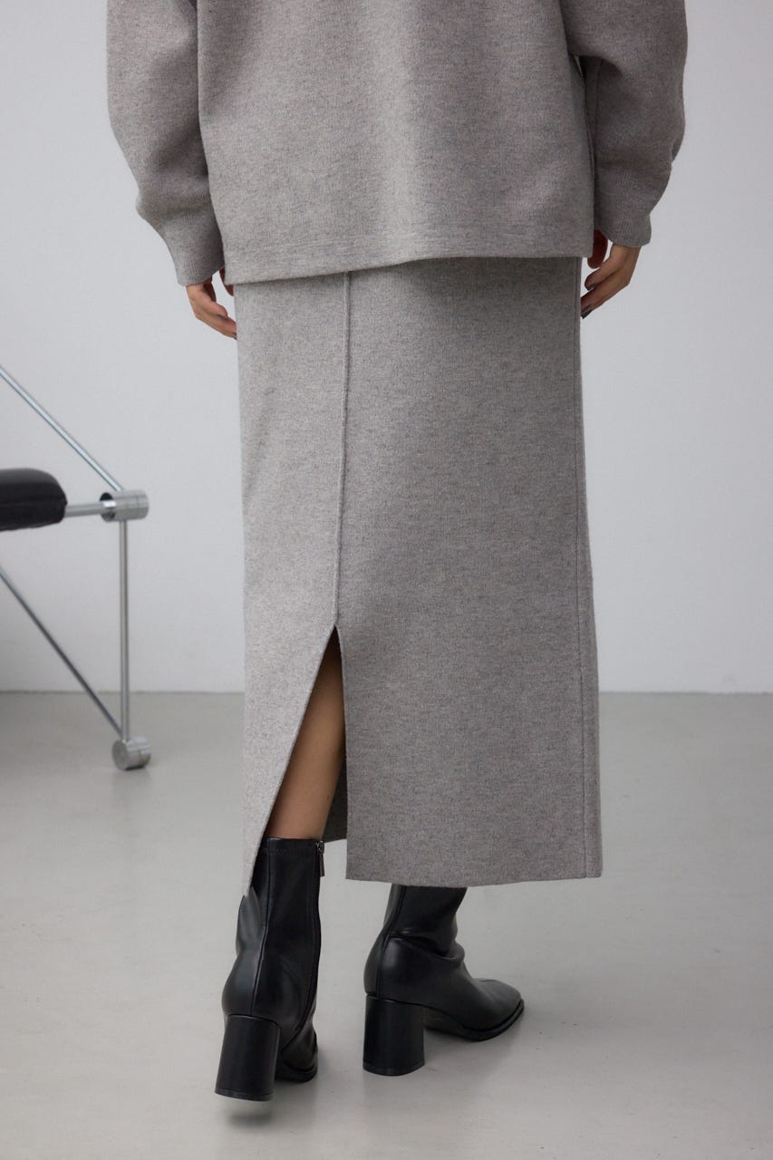 スウェッターニットスカート T.GRY FREE