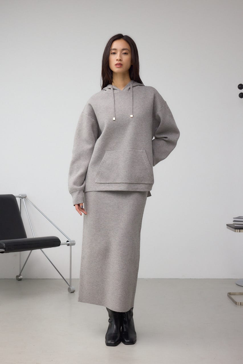 スウェッターニットスカート T.GRY FREE