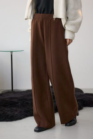 格上げ ニットワイドパンツ