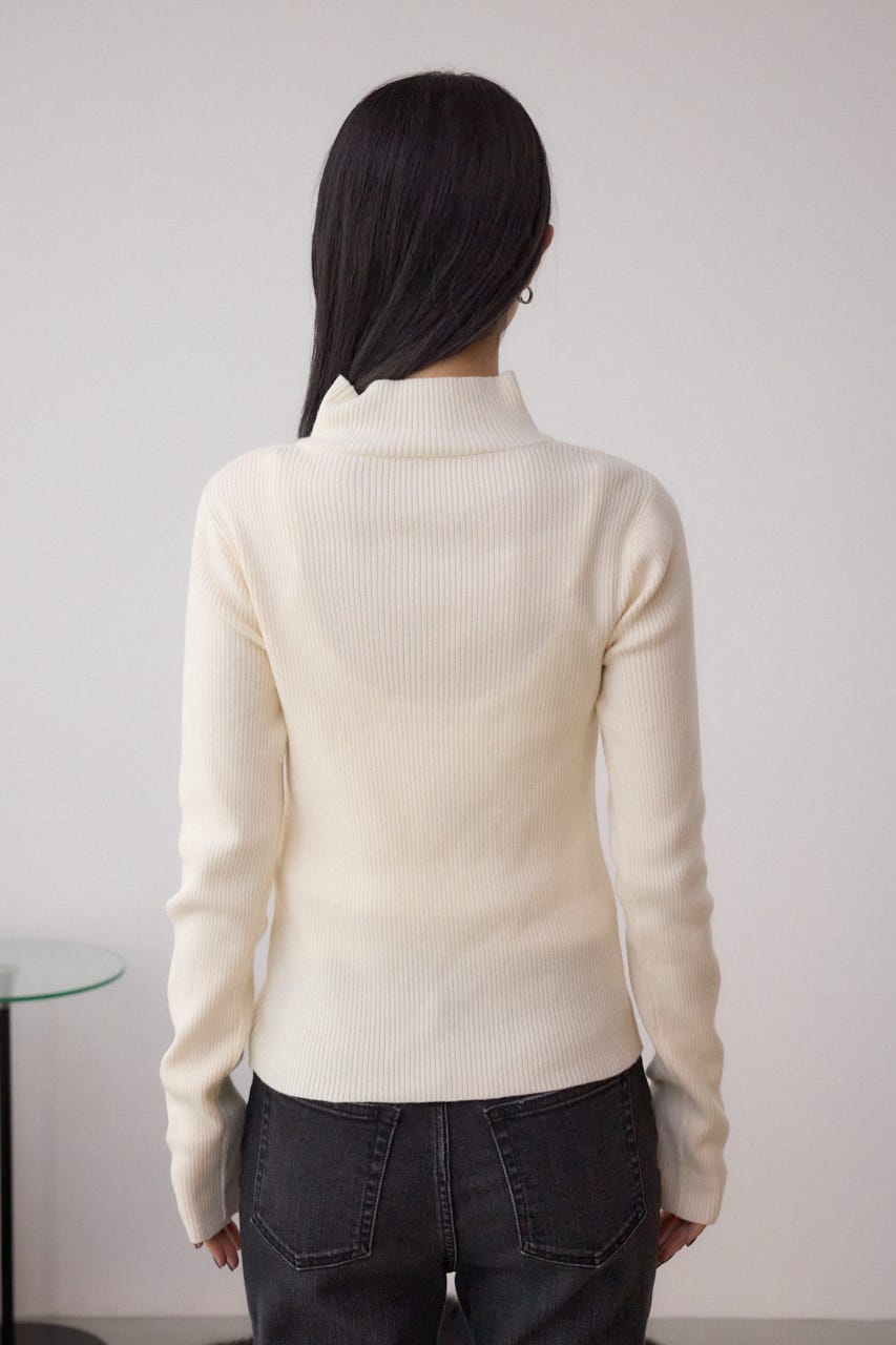 【セットアイテム】ライン柄ニットキャミワンピセット BLK M