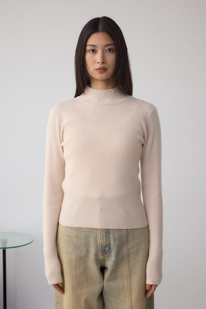 【セットアイテム】ライン柄ニットキャミワンピセット C.GRY M