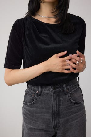 ベロアカットトップス