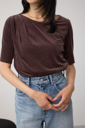 ベロアカットトップス