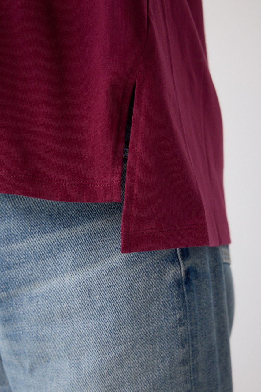 ギャザースリーブカットトップス D/RED FREE